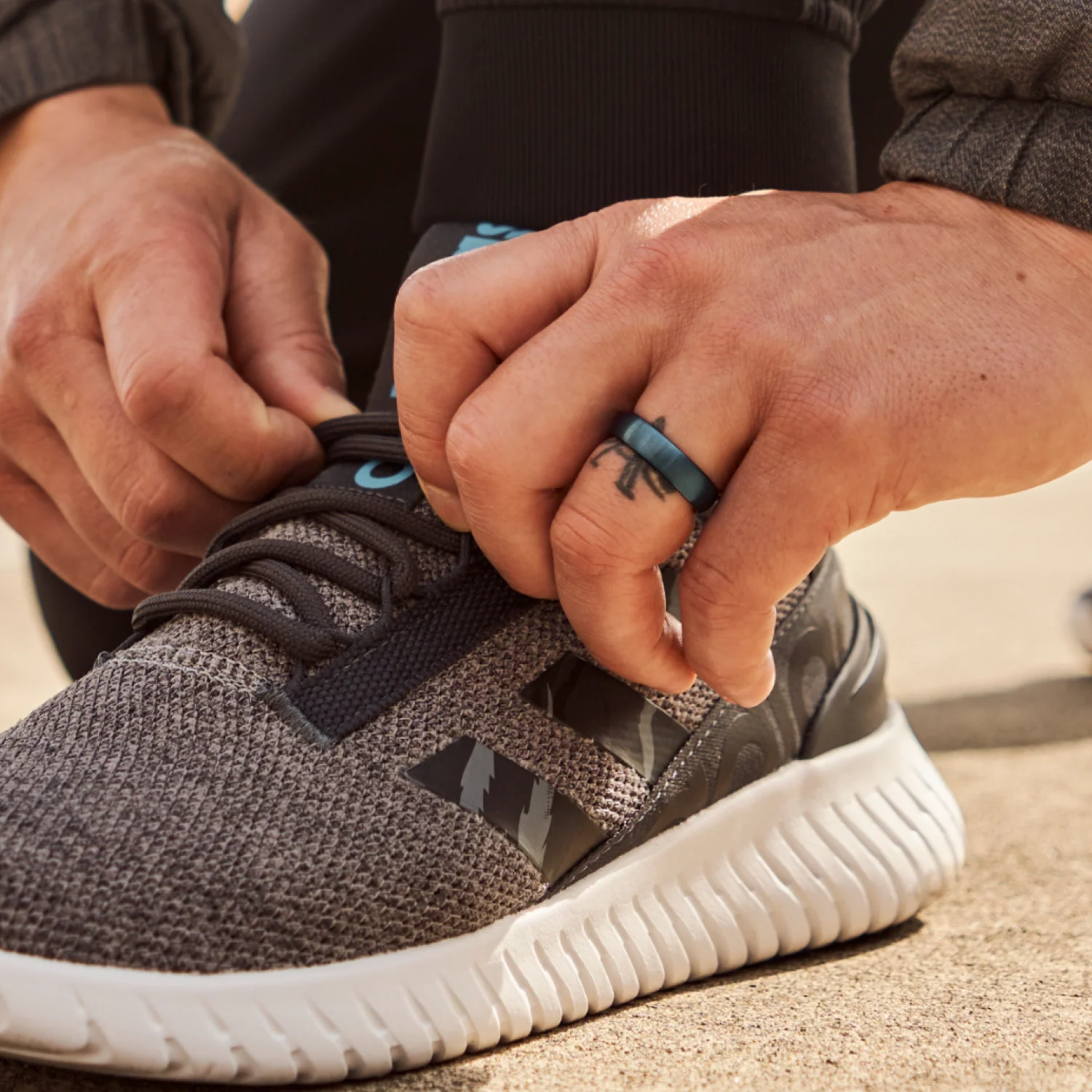 Ridge 6mm Rounded Ring Set - Alpine Navy - Image 3