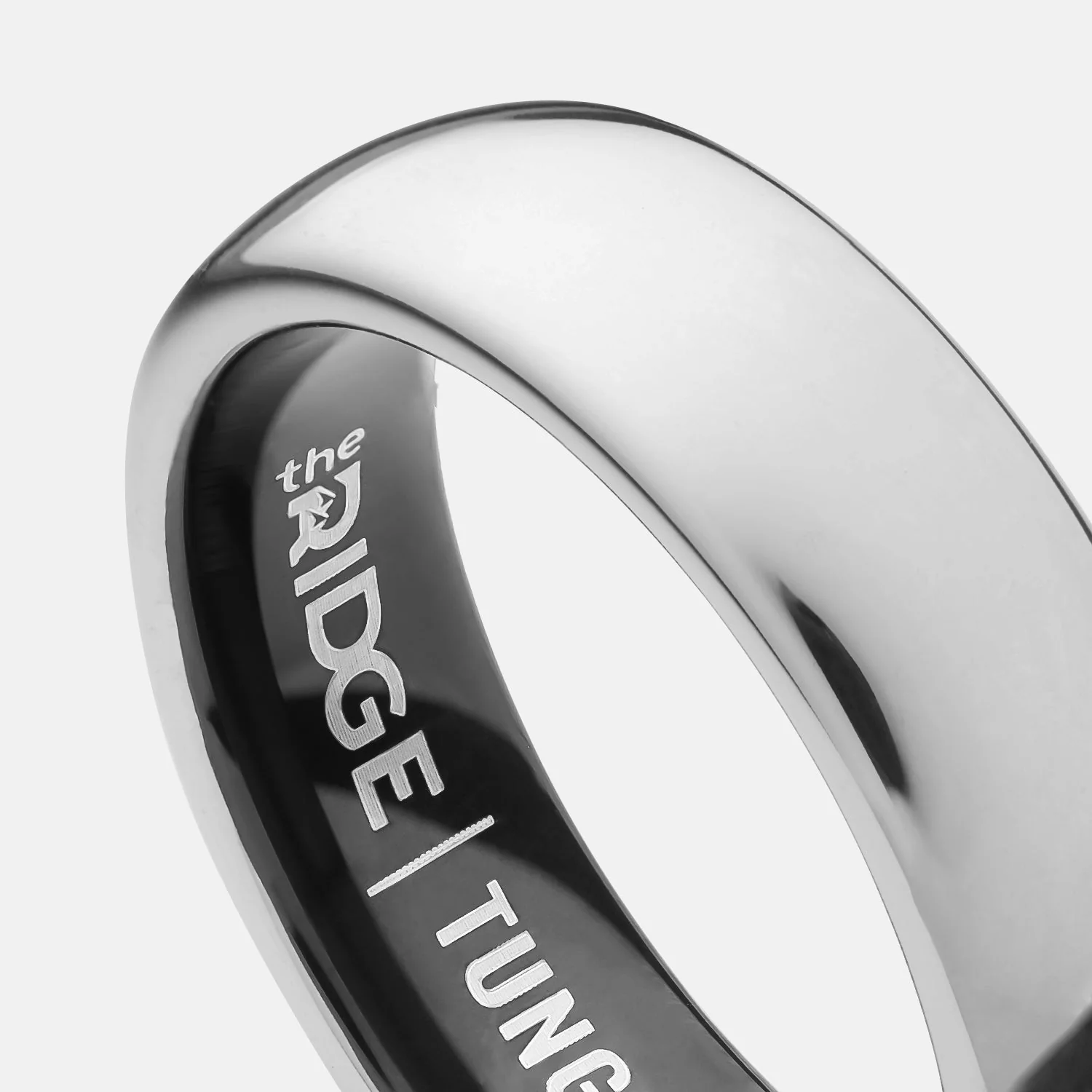 Ridge 6mm Rounded Ring Set - Platinum - Image 4