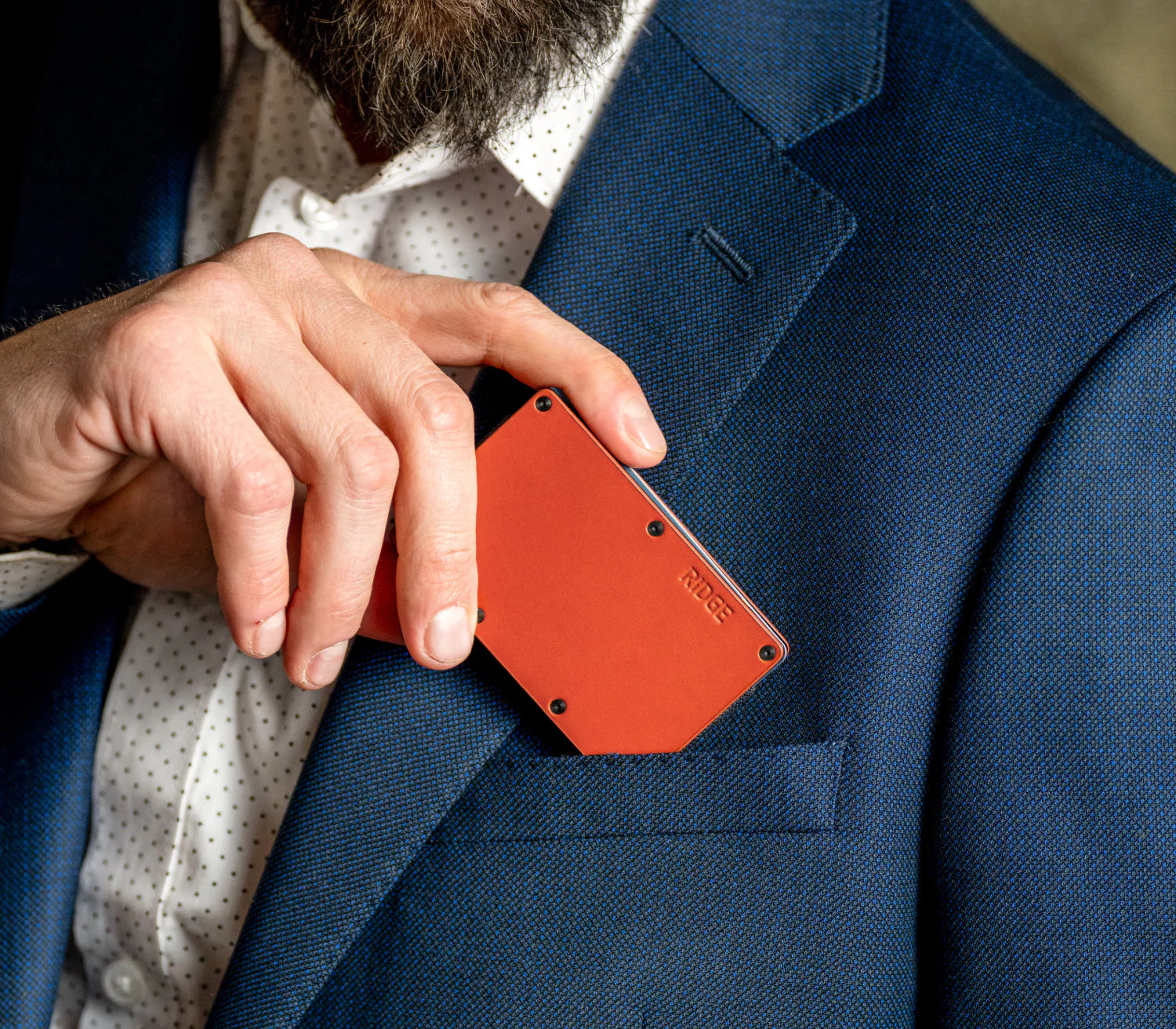 Ridge Wallet - Tobacco Brown Leather - Image 6